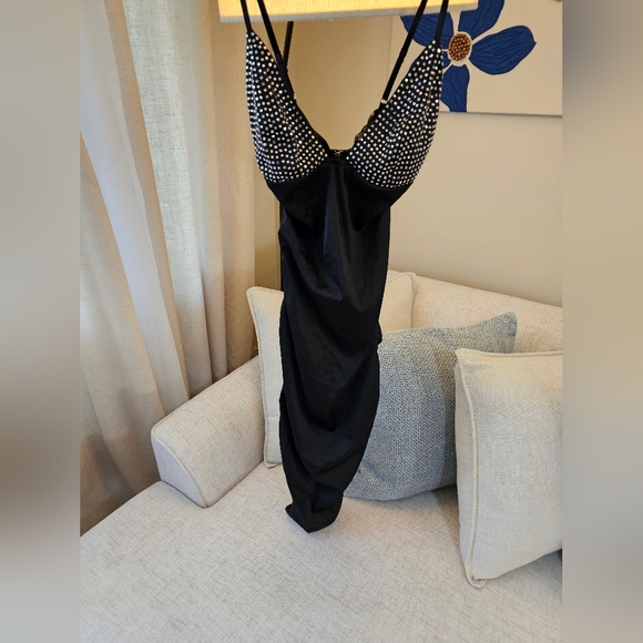 For Love & Lemons Rhinestone Mirage Mirrored mini Dress - Picture 6 of 9